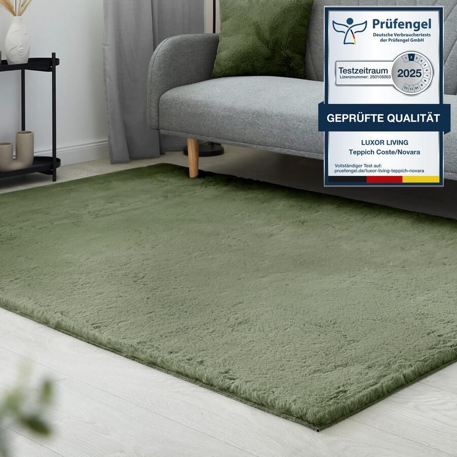 LUXOR living Vachtvloerkleed NOVARA Imitatiebont voelt als konijnenbont bijzonder zachte hoge pool - Foto 2