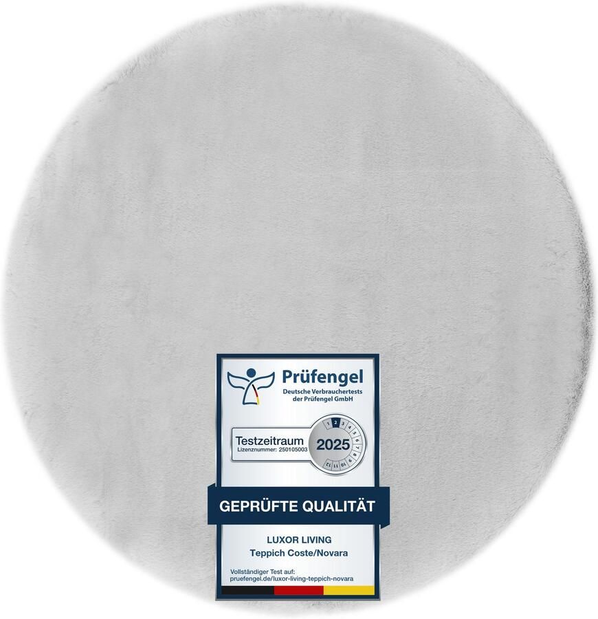 LUXOR living Vachtvloerkleed NOVARA Imitatiebont voelt als konijnenbont bijzonder zachte hoge pool - Foto 4