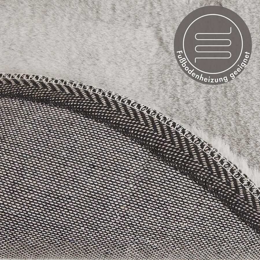 LUXOR living Vachtvloerkleed NOVARA Imitatiebont voelt als konijnenbont bijzonder zachte hoge pool