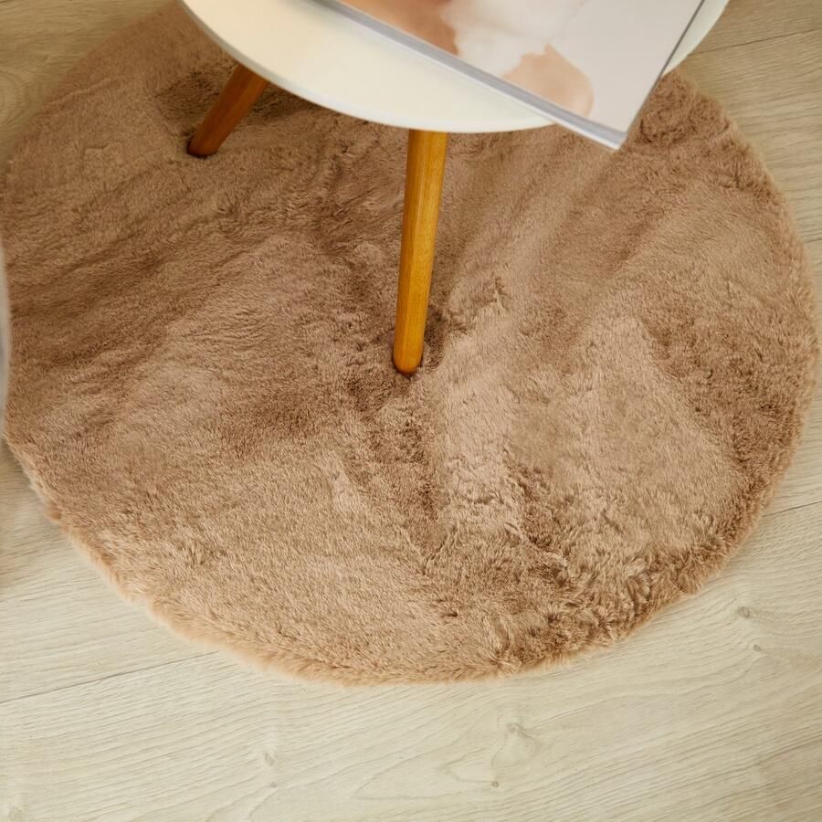 LUXOR living Vachtvloerkleed NOVARA Imitatiebont voelt als konijnenbont bijzonder zachte hoge pool - Foto 2