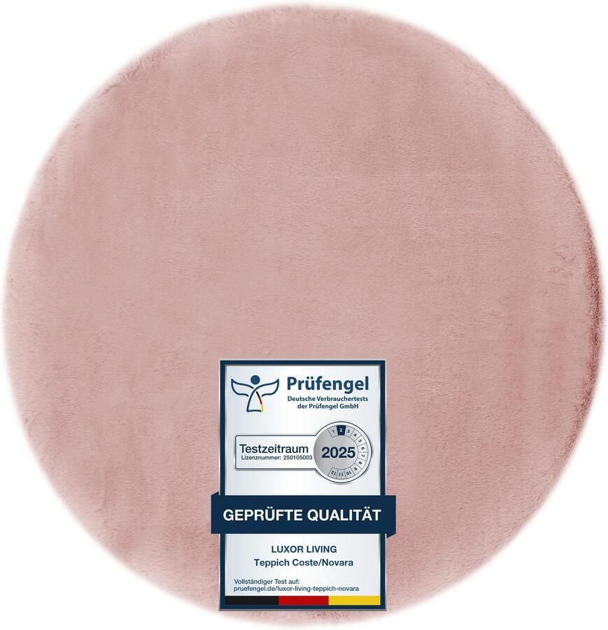 LUXOR living Vachtvloerkleed NOVARA Imitatiebont voelt als konijnenbont bijzonder zachte hoge pool - Foto 4