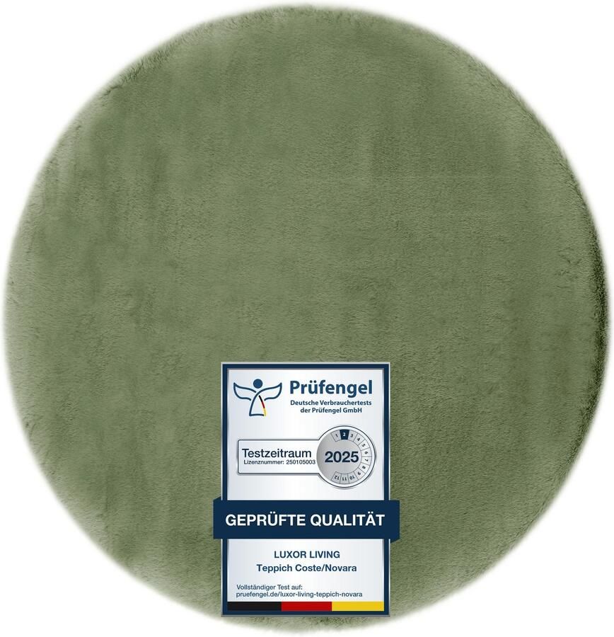 LUXOR living Vachtvloerkleed NOVARA Imitatiebont voelt als konijnenbont bijzonder zachte hoge pool - Foto 4