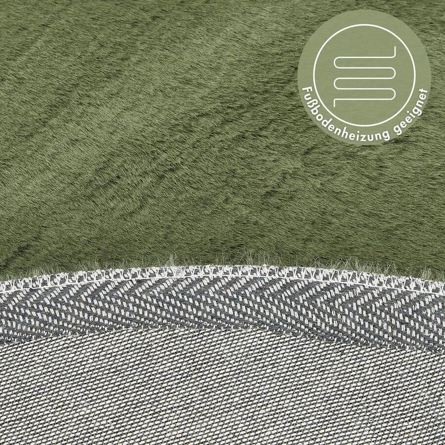 LUXOR living Vachtvloerkleed NOVARA Imitatiebont voelt als konijnenbont bijzonder zachte hoge pool - Foto 2