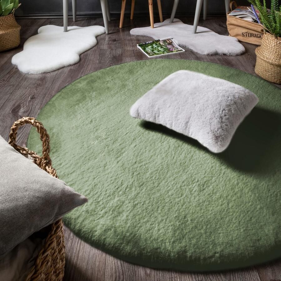 LUXOR living Vachtvloerkleed NOVARA Imitatiebont voelt als konijnenbont bijzonder zachte hoge pool - Foto 3