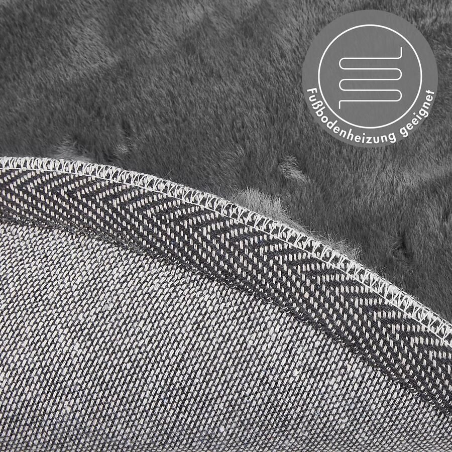 LUXOR living Vachtvloerkleed NOVARA Imitatiebont voelt als konijnenbont bijzonder zachte hoge pool