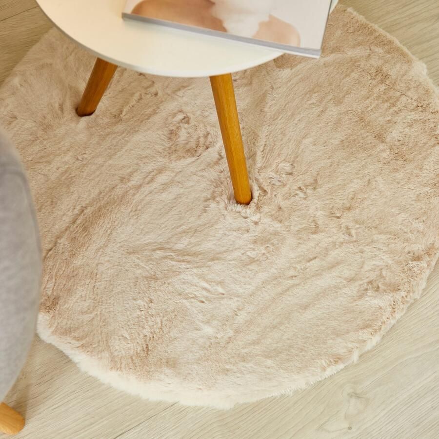 LUXOR living Vachtvloerkleed NOVARA Imitatiebont voelt als konijnenbont bijzonder zachte hoge pool - Foto 2