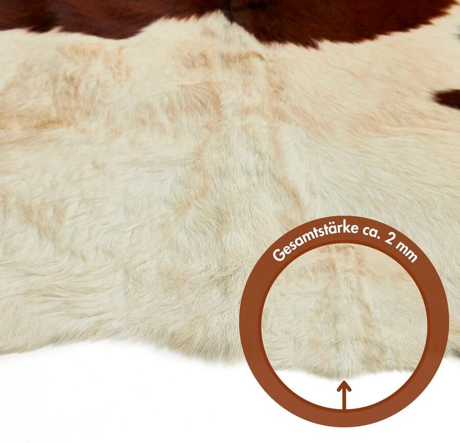 LUXOR living Vachtvloerkleed Rinderfell echte runderhuid natuurproduct iedere huid is uniek - Foto 5
