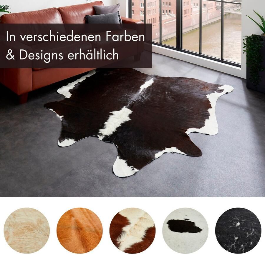 LUXOR living Vachtvloerkleed Rinderfell echte runderhuid natuurproduct iedere huid is uniek - Foto 5