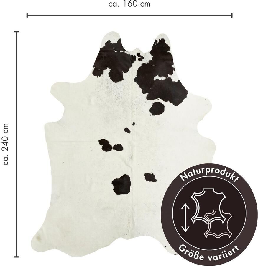 LUXOR living Vachtvloerkleed Rinderfell echte runderhuid natuurproduct iedere huid is uniek - Foto 4