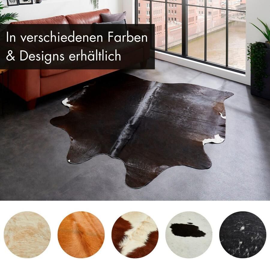LUXOR living Vachtvloerkleed Rinderfell echte runderhuid natuurproduct iedere huid is uniek - Foto 4