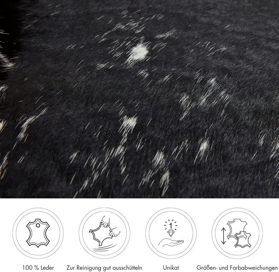 LUXOR living Vachtvloerkleed Rinderfell echte runderhuid natuurproduct iedere huid is uniek - Foto 2