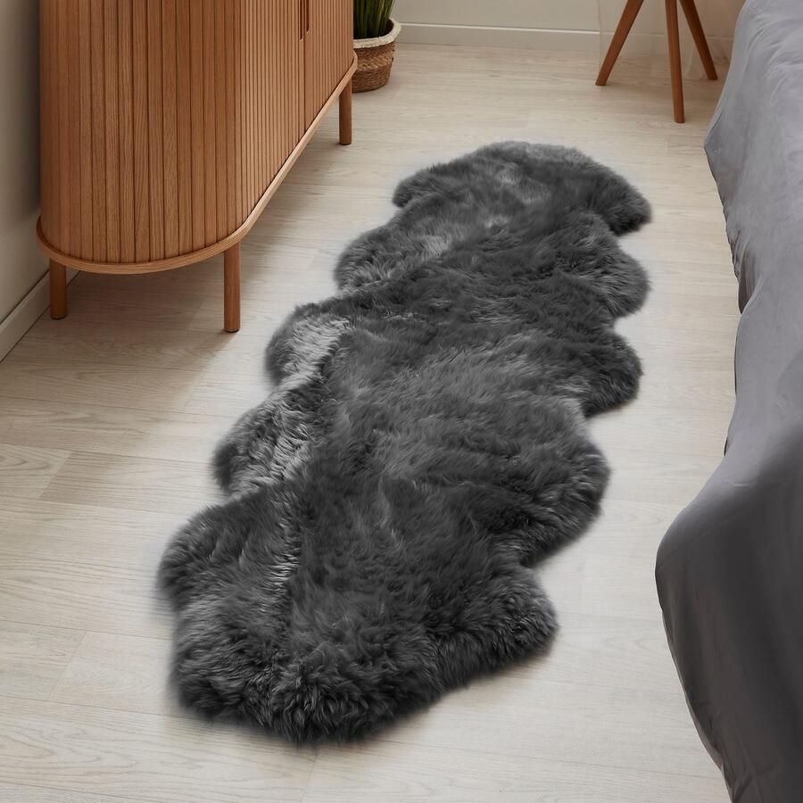 LUXOR living Vachtvloerkleed Schapenvacht Namika echte lamsvacht zacht & pluizig grote keus in kleuren in 2 afmetingen