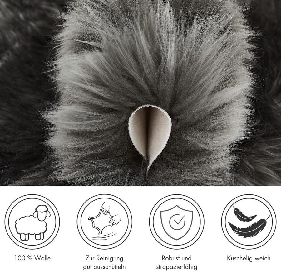 LUXOR living Vachtvloerkleed Schapenvacht Namika echte lamsvacht zacht & pluizig grote keus in kleuren in 2 afmetingen - Foto 4