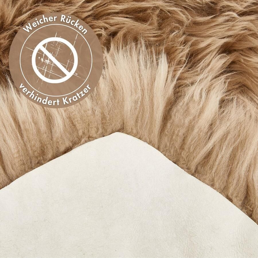 LUXOR living Vachtvloerkleed Schapenvacht Namika echte lamsvacht zacht & pluizig grote keus in kleuren in 2 afmetingen - Foto 3