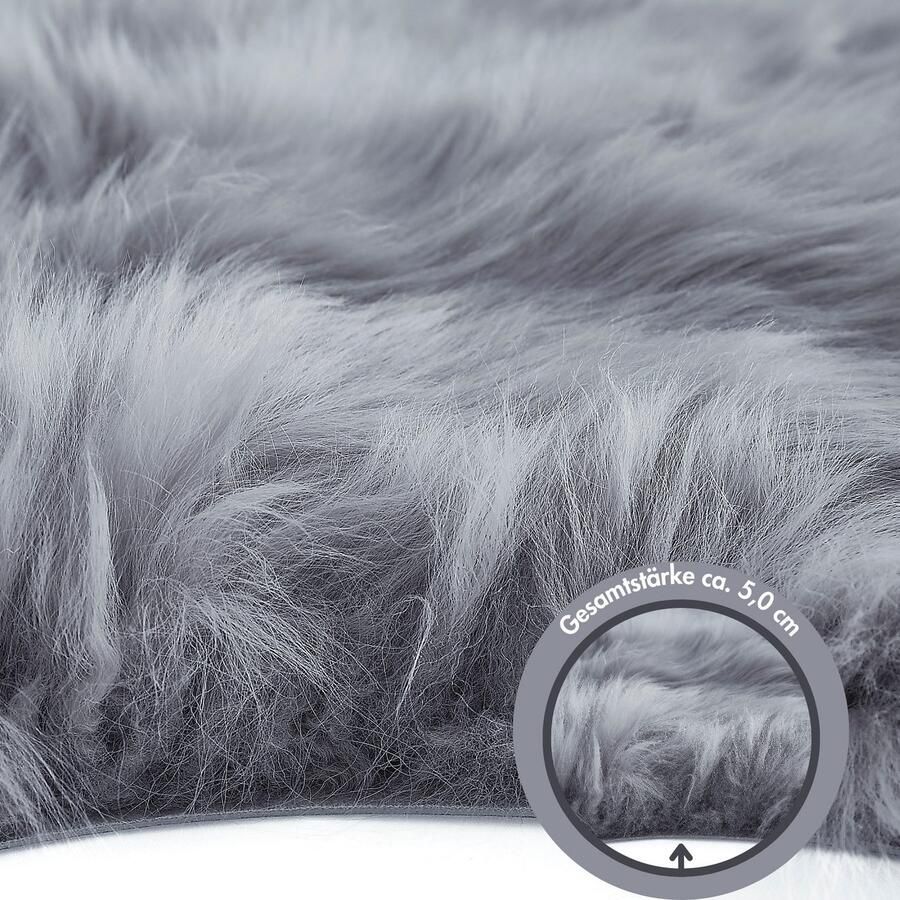 LUXOR living Vachtvloerkleed Schapenvacht Namika echte lamsvacht zacht & pluizig grote keus in kleuren in 2 afmetingen