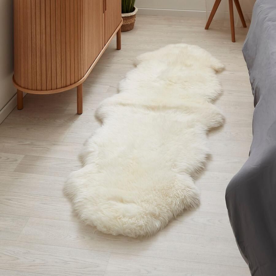 LUXOR living Vachtvloerkleed Schapenvacht Namika echte lamsvacht zacht & pluizig grote keus in kleuren in 2 afmetingen