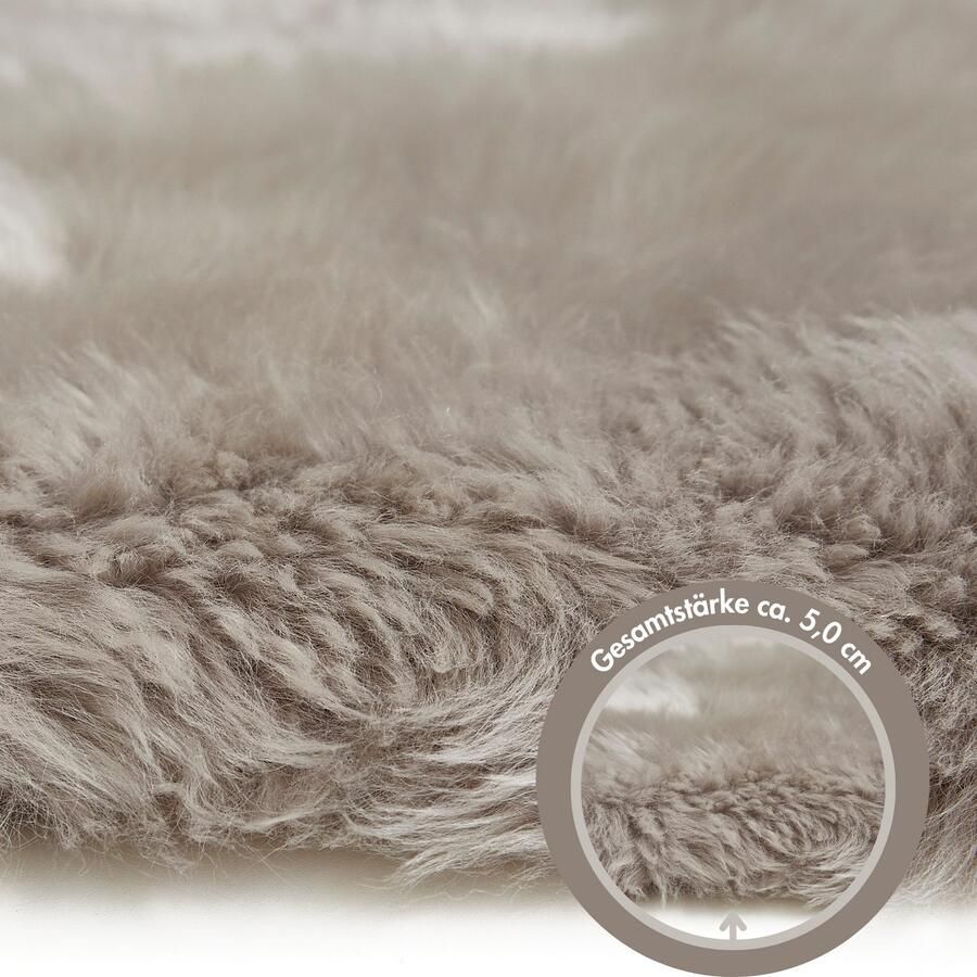 LUXOR living Vachtvloerkleed Schapenvacht Namika echte lamsvacht zacht & pluizig grote keus in kleuren in 2 afmetingen