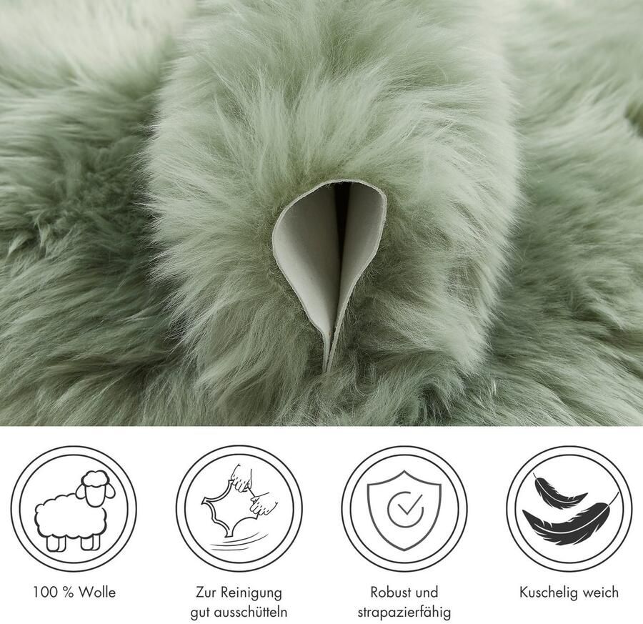 LUXOR living Vachtvloerkleed Schapenvacht Namika echte lamsvacht zacht & pluizig grote keus in kleuren in 2 afmetingen - Foto 5