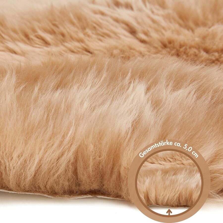LUXOR living Vachtvloerkleed Schapenvacht Namika echte lamsvacht zacht & pluizig grote keus in kleuren in 2 afmetingen