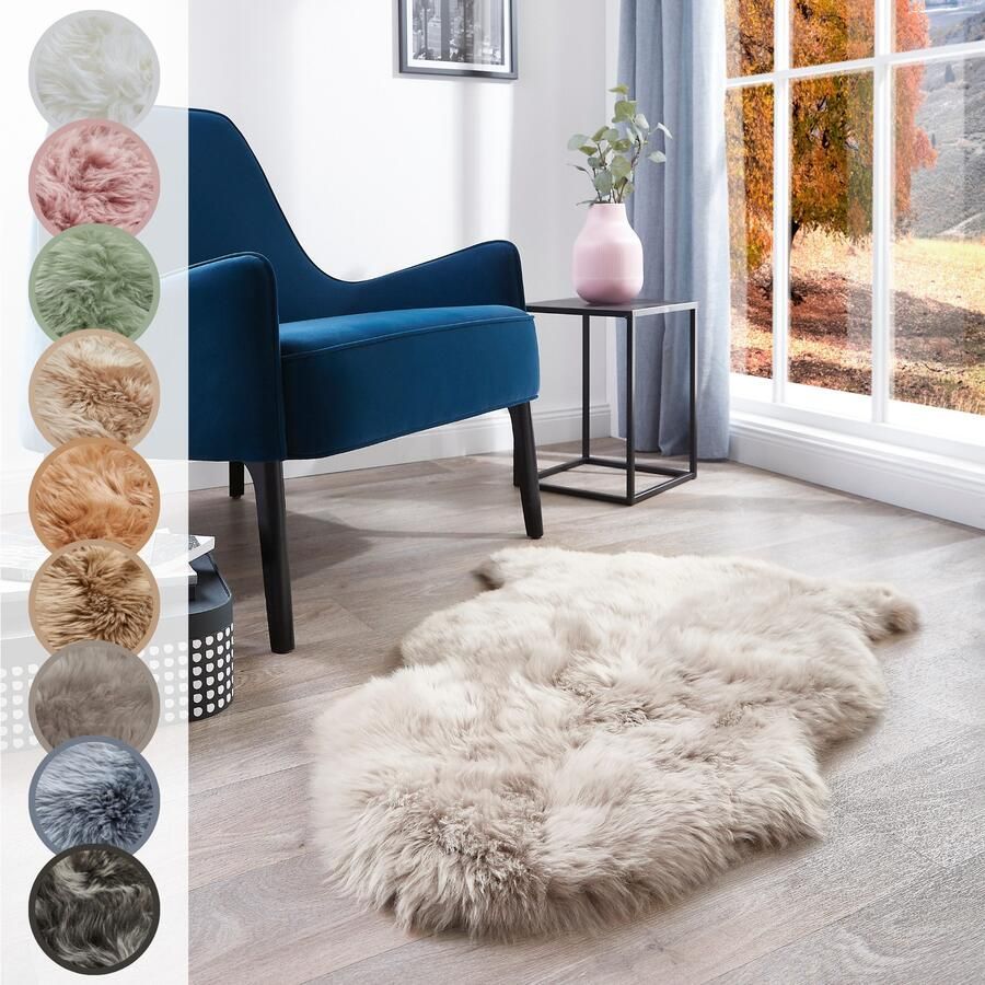 LUXOR living Vachtvloerkleed Schapenvacht Namika echte lamsvacht zacht & pluizig grote keus in kleuren in 2 afmetingen - Foto 3