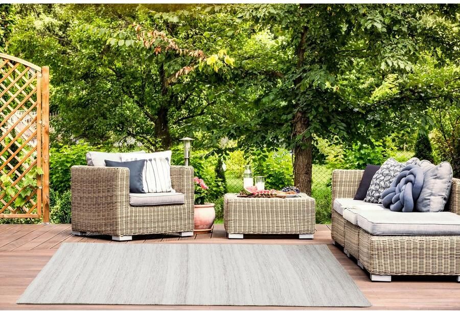 LUXOR living Vloerkleed Bodo mêlee geschikt voor binnen en buiten woonkamer - Foto 2