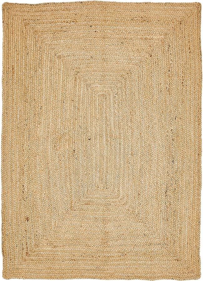 LUXOR living Vloerkleed Ibo jute tapijt Omkeerbaar tapijt handgeweven natuurlijke vezel Boho-stijl - Foto 5