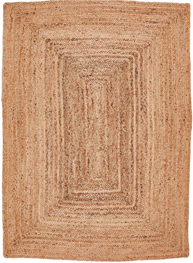 LUXOR living Vloerkleed Salo Jute tapijt handgeweven vlechtontwerp 100% natuurlijke vezel - Foto 5