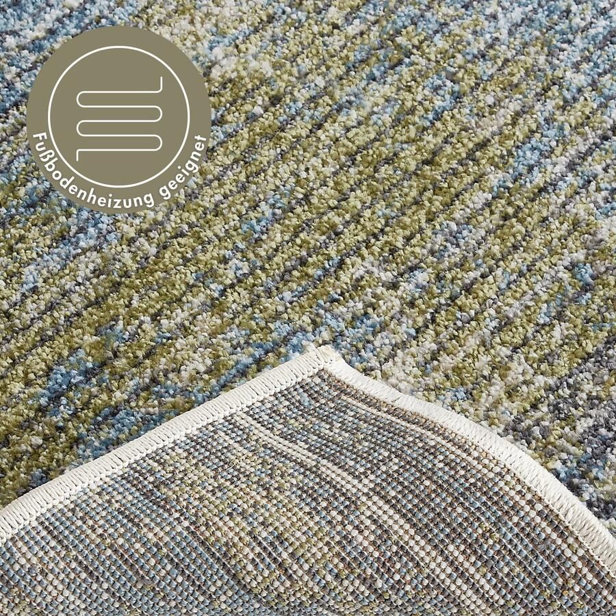 LUXOR living Vloerkleed Toronto Kortpolig modern patchwork-ontwerp hoog-laag structuur woonkamer