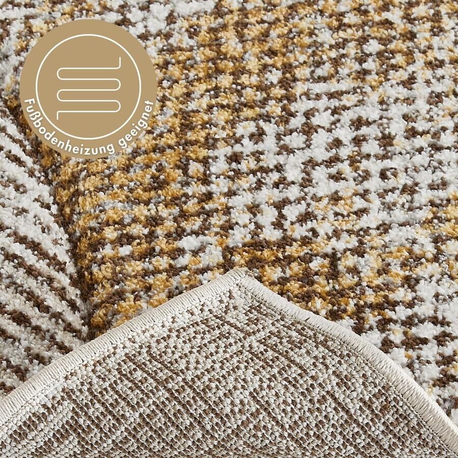 LUXOR living Vloerkleed Toronto Kortpolig modern patchwork-ontwerp hoog-laag structuur woonkamer