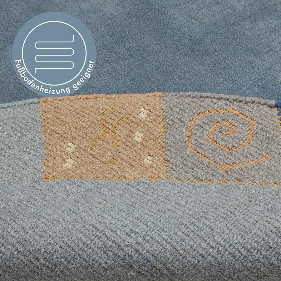 LUXOR living Wollen kleed India zuivere wol met de hand geknoopt met randdessin - Foto 2