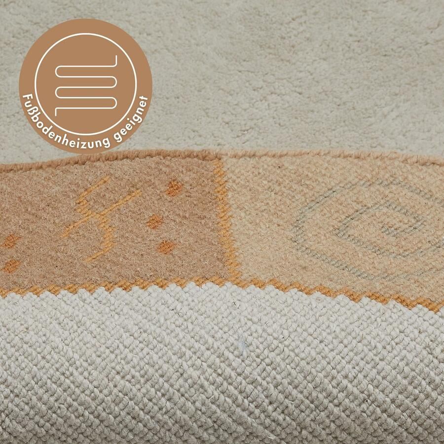 LUXOR living Wollen kleed India zuivere wol met de hand geknoopt met randdessin - Foto 2