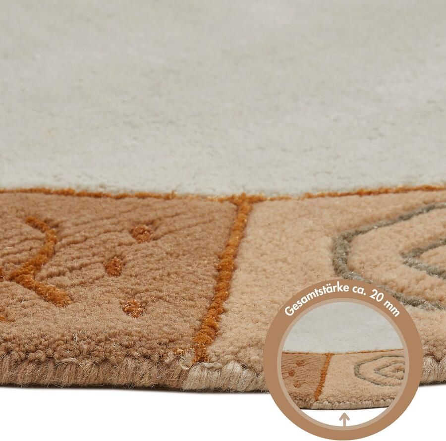 LUXOR living Wollen kleed India zuivere wol met de hand geknoopt met randdessin - Foto 4