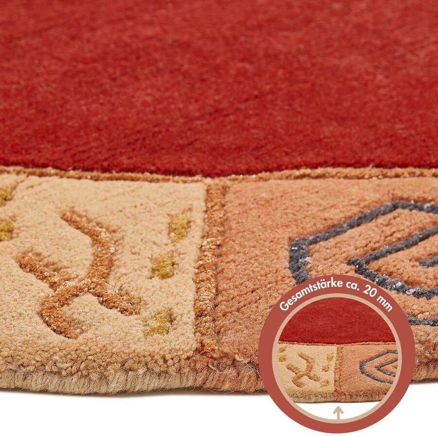 LUXOR living Wollen kleed India zuivere wol met de hand geknoopt met randdessin - Foto 3