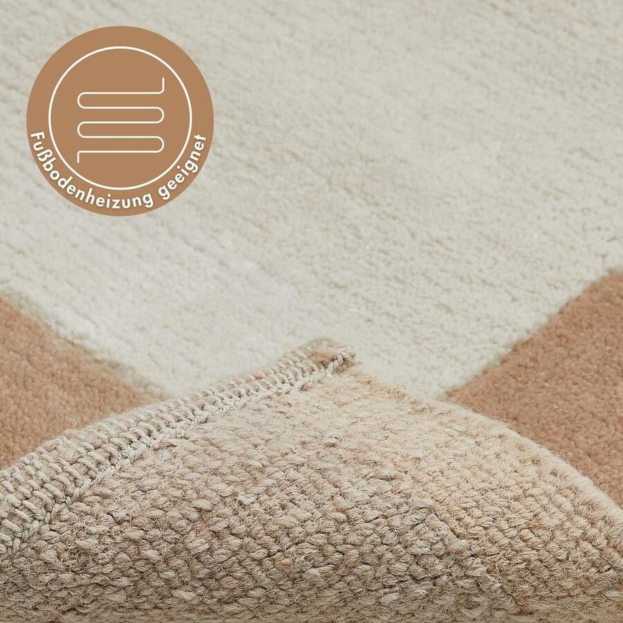 LUXOR living Wollen kleed India zuivere wol met de hand geknoopt met randdessin ook als loper - Foto 2