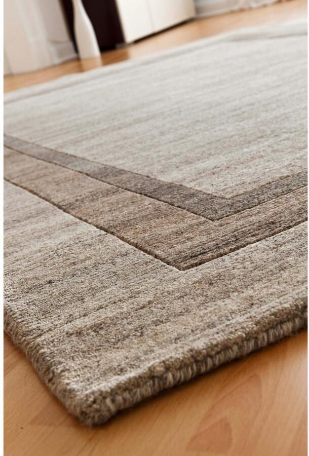 LUXOR living Wollen kleed Lethbridge zuivere wol met de hand geknoopt met randdessin woonkamer