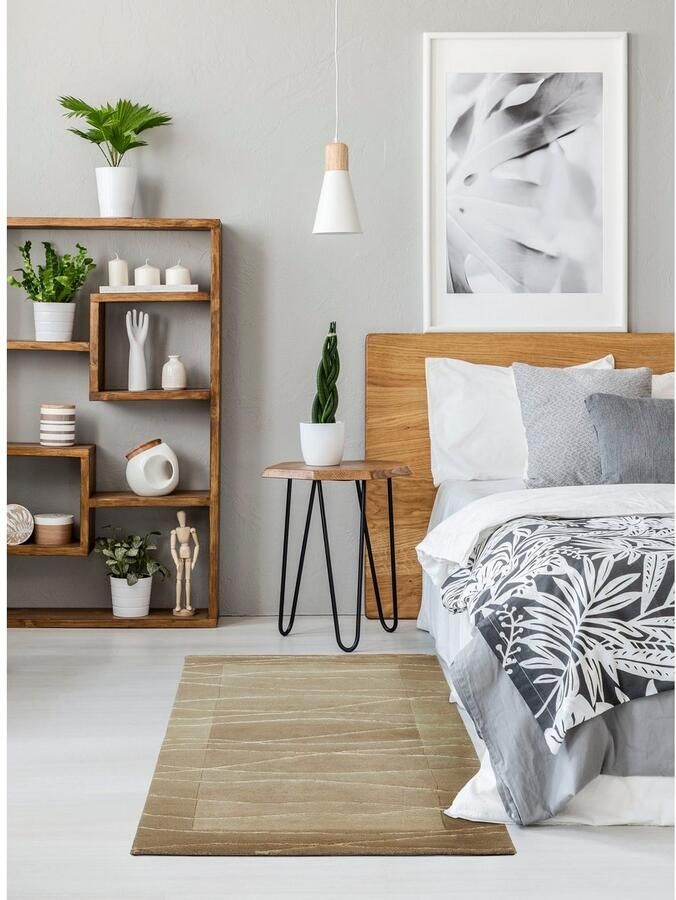 LUXOR living Wollen kleed LINEO Nepal tapijt 100% wol handgeknoopt met bies