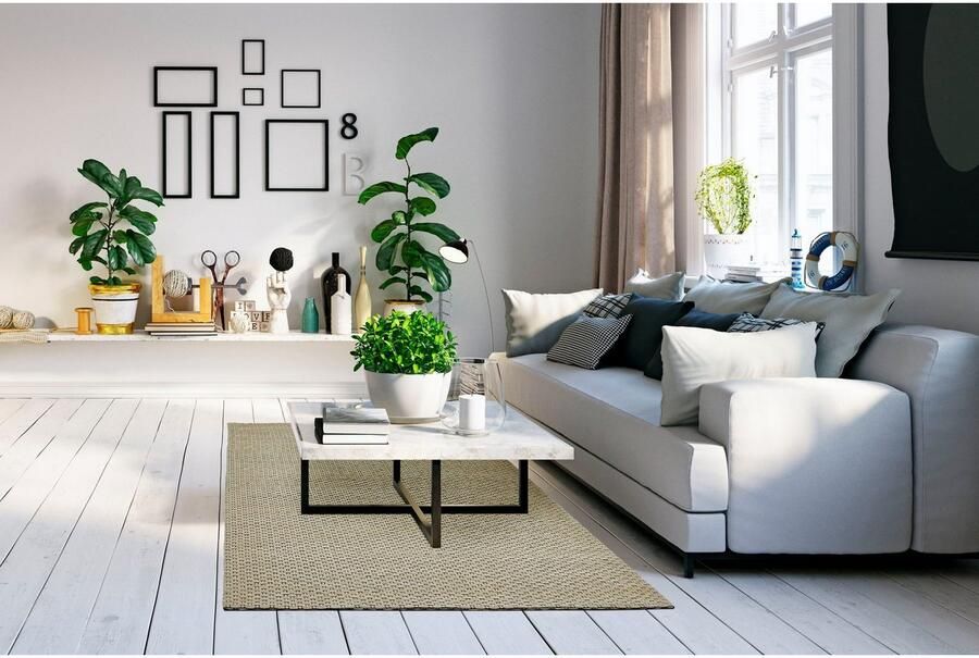 LUXOR living Wollen kleed Nora Handgeweven kleed platweefsel met de hand geweven zuivere wol - Foto 4