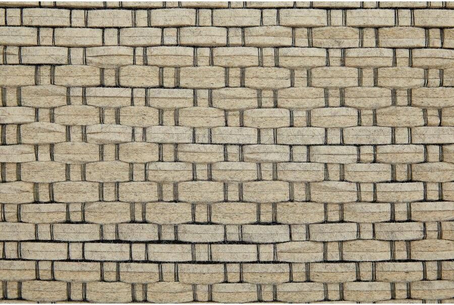 LUXOR living Wollen kleed Nora Handgeweven kleed platweefsel met de hand geweven zuivere wol - Foto 3