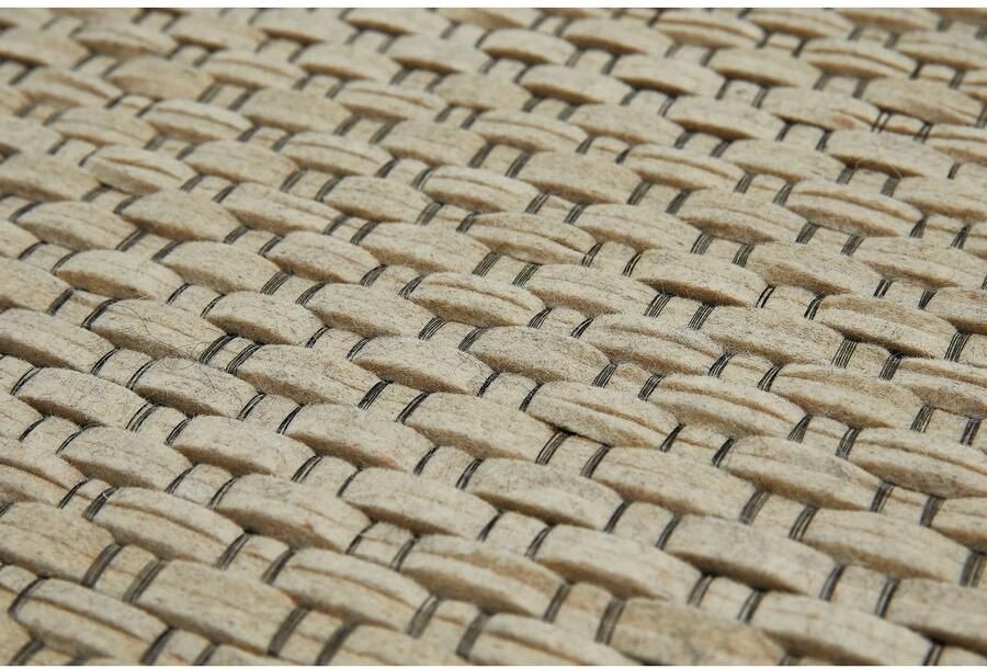 LUXOR living Wollen kleed Nora Handgeweven kleed platweefsel met de hand geweven zuivere wol - Foto 2