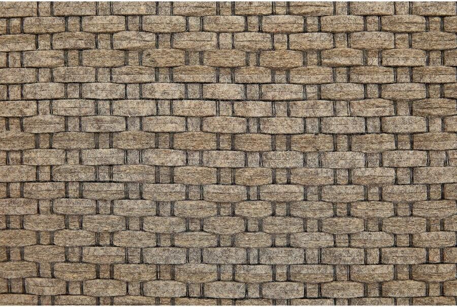 LUXOR living Wollen kleed Nora Handgeweven kleed platweefsel met de hand geweven zuivere wol - Foto 3