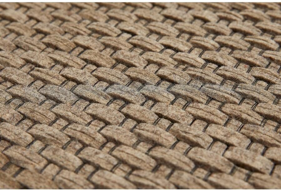 LUXOR living Wollen kleed Nora Handgeweven kleed platweefsel met de hand geweven zuivere wol - Foto 2