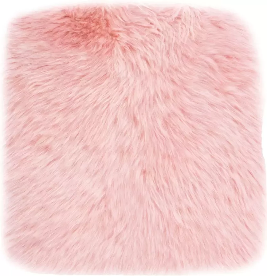 LUXOR living Stoelkussen Zitkussen lamsvacht Zitkussen rond of hoekig echte lamsvacht ook als set van 4 - Foto 6