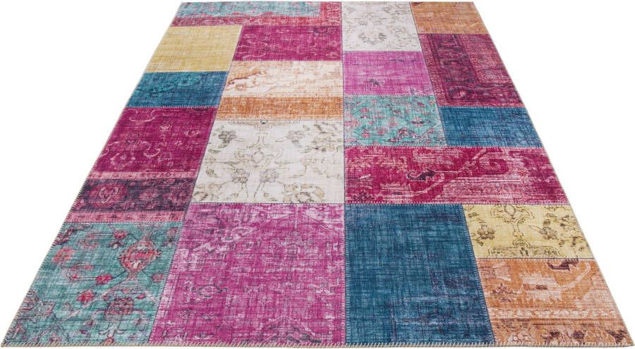 LUXOR living Vloerkleed Prima 2 Korte pool patchwork motief vintage-design woonkamer - Foto 10