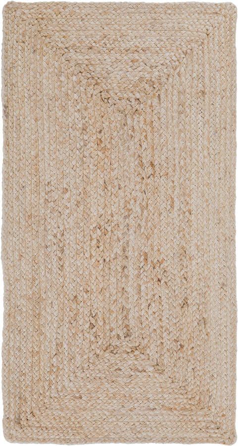 LUXOR living Vloerkleed Salo Jute tapijt handgeweven vlechtontwerp 100% natuurlijke vezel - Foto 2