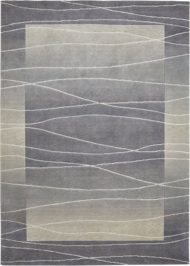 LUXOR living Wollen kleed LINEO Nepal tapijt 100% wol handgeknoopt met bies - Foto 7