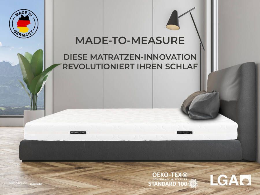Machalke Koudschuimmatras Mac Dreamy de Luxe Premium matras in verschillende afmetingen luxueuze tweezijdig te gebruiken matras hoogte 20 cm - Foto 9