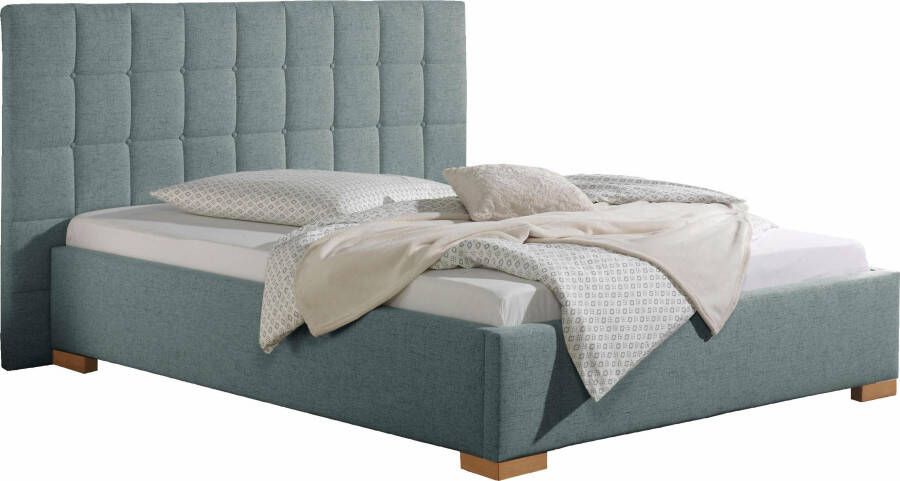 Maintal Gestoffeerd bed Cueno met en zonder matras in 2 uitvoeringen stiksels met capitonnage