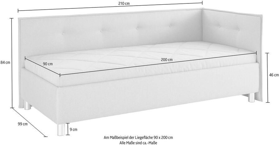 Maintal Bed met zij- en achterdeel - Foto 7