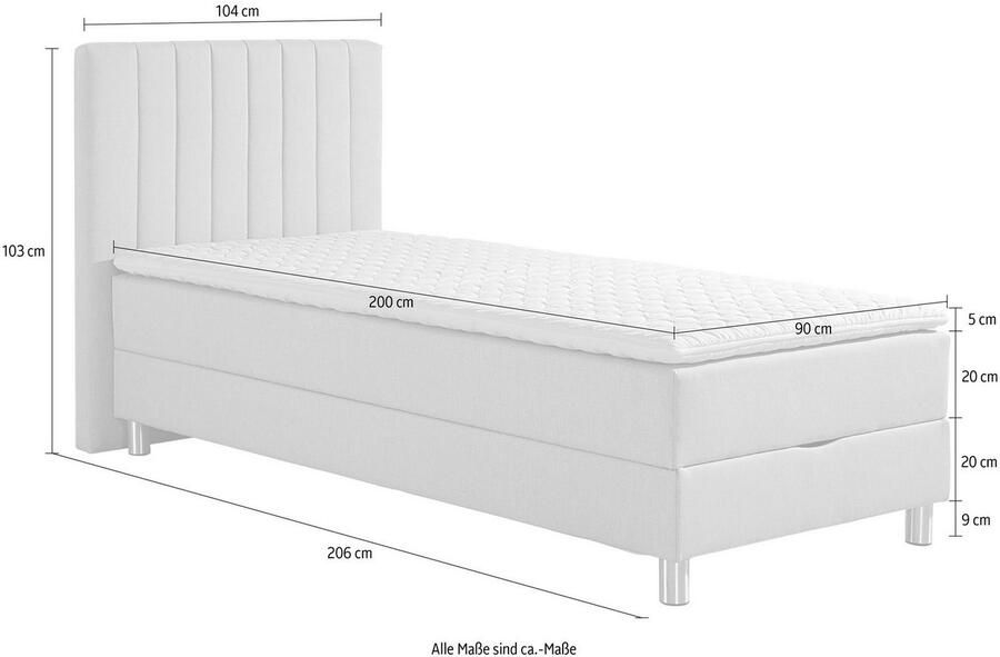 Maintal Boxspring met bedkist en topmatras van koudschuim - Foto 3