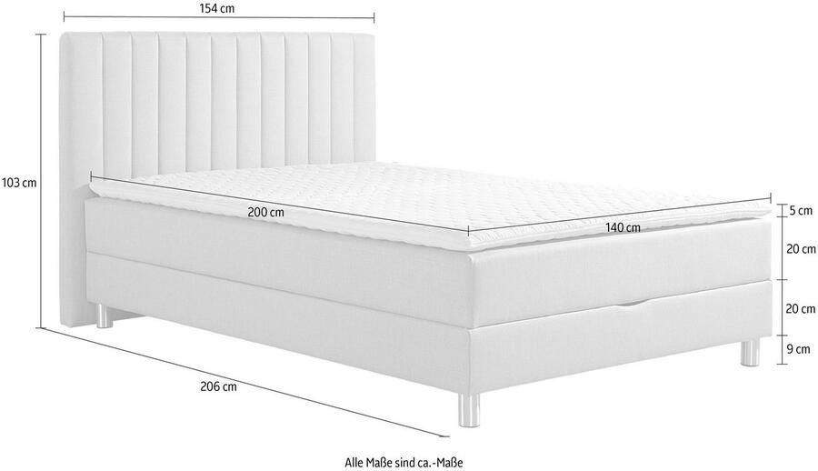Maintal Boxspring met bedkist en topmatras van koudschuim - Foto 5